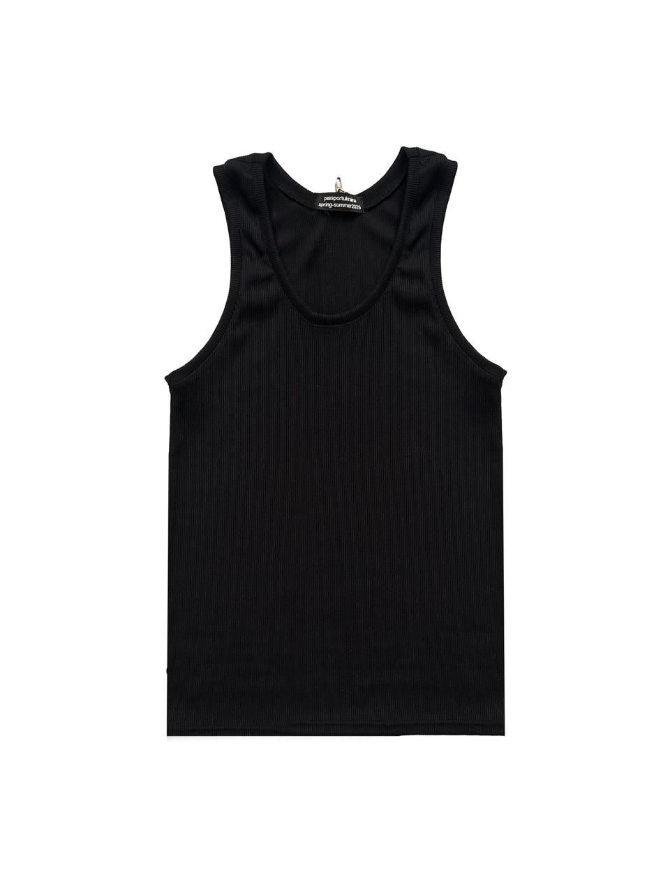ZIP TANK-TOP BLACK