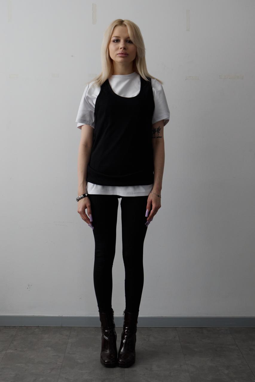 ZIP TANK-TOP BLACK