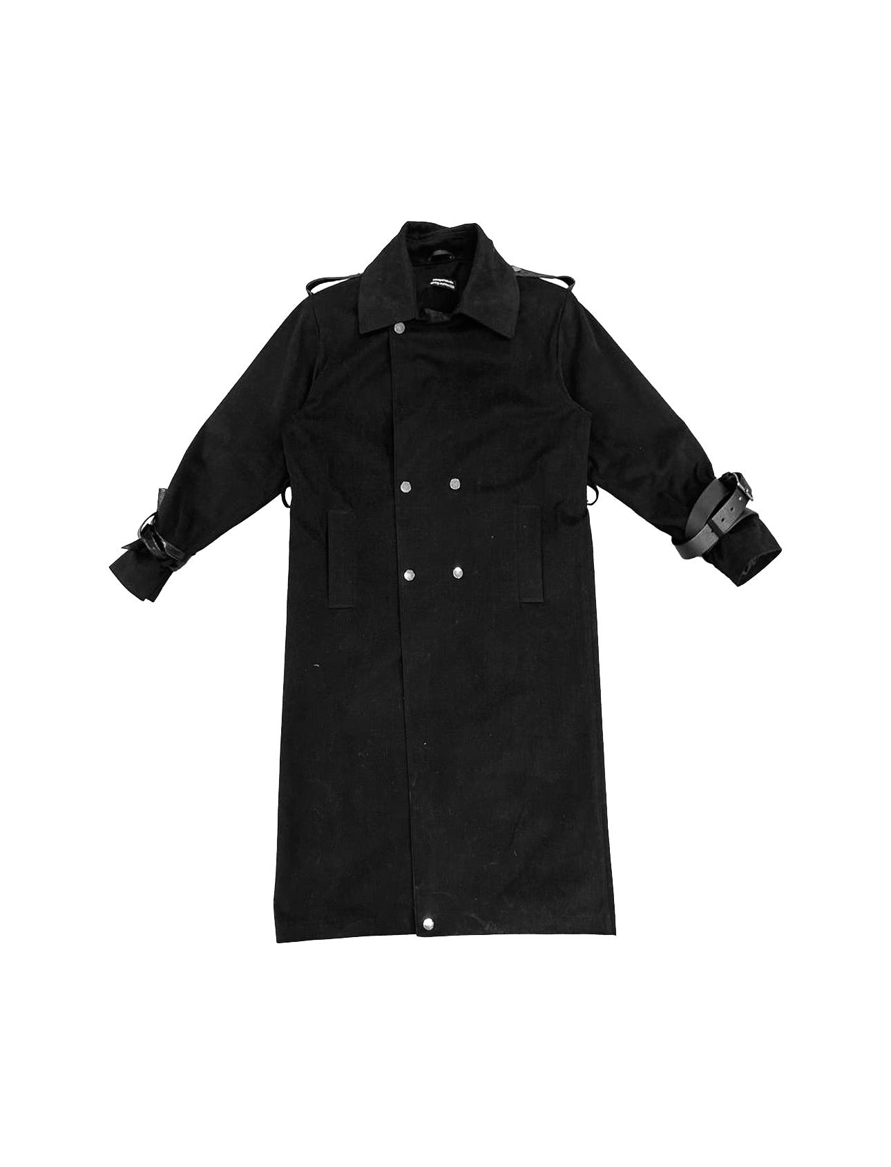 WASHED SHOULDER PADS TRENCH