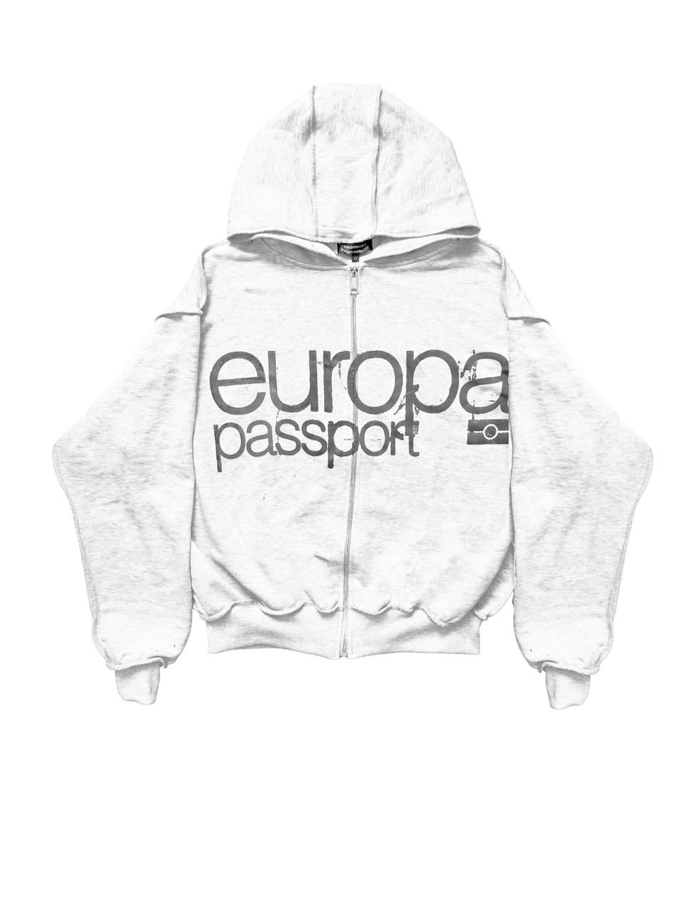 EUROPA ZIP-HOODIE WHITE