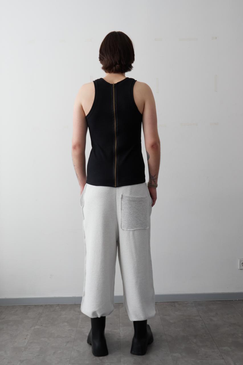 ZIP TANK-TOP BLACK