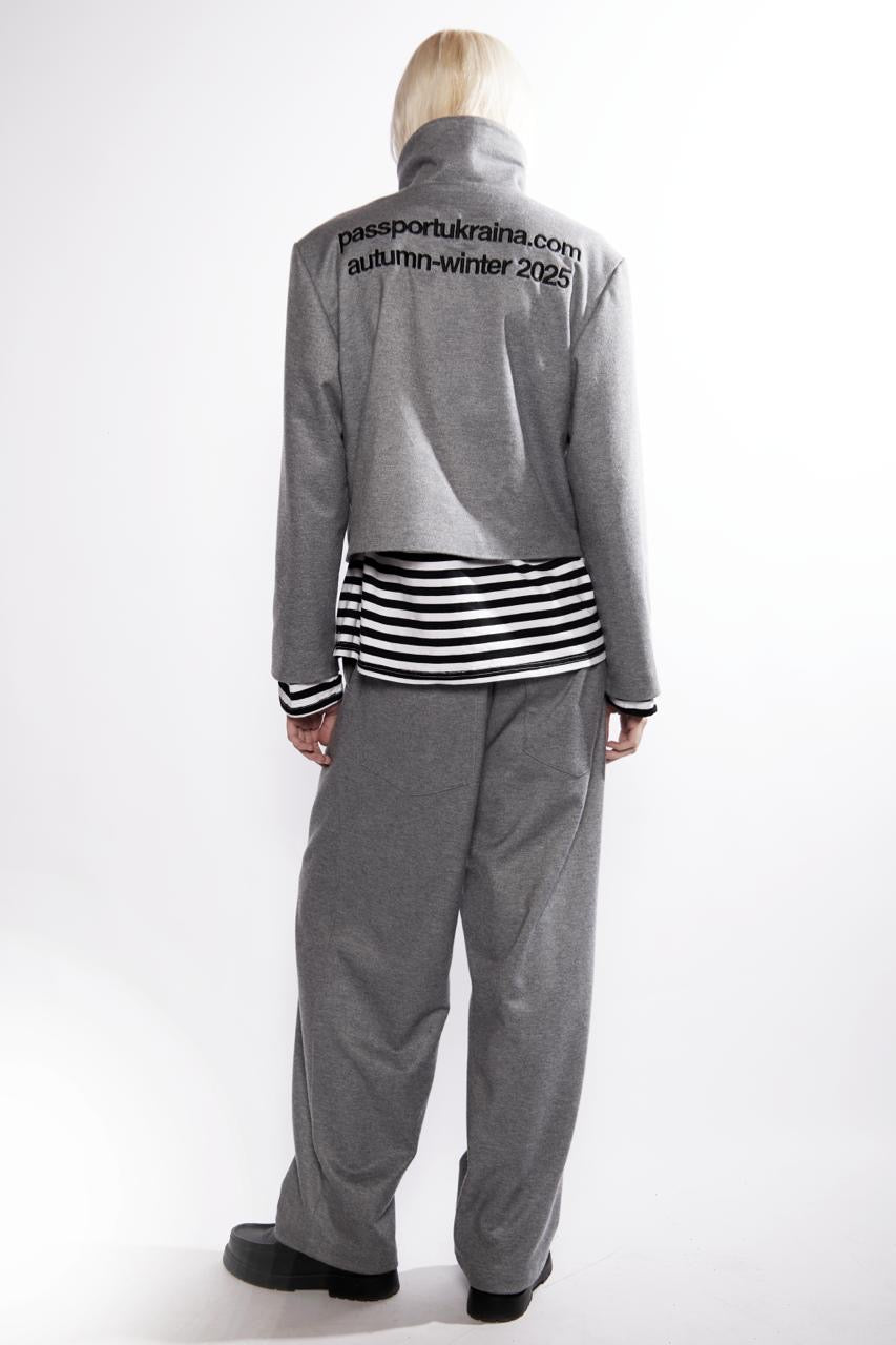 CASHMERE PANTS (BLACK / GREY)
