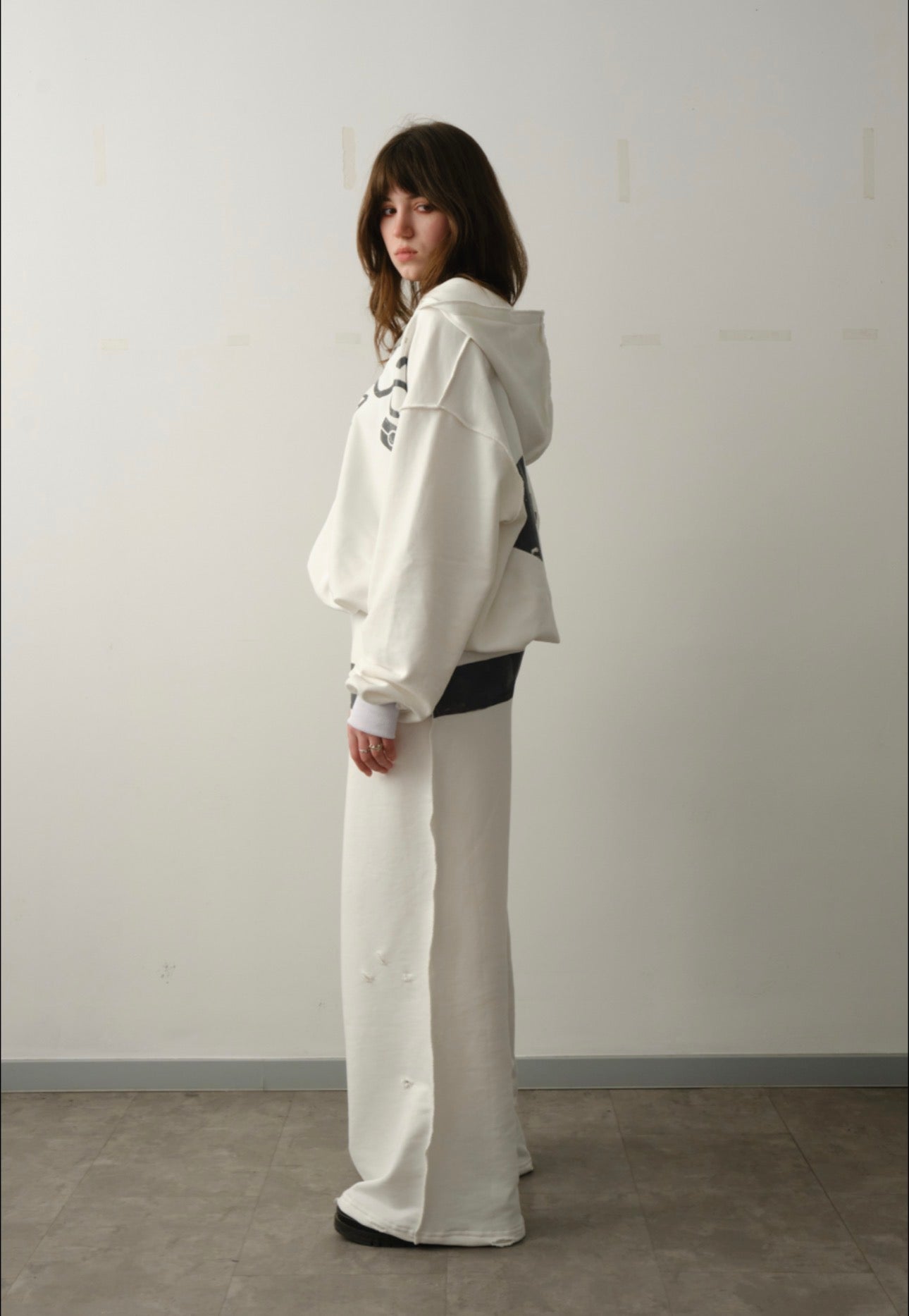 EUROPA ZIP-HOODIE WHITE