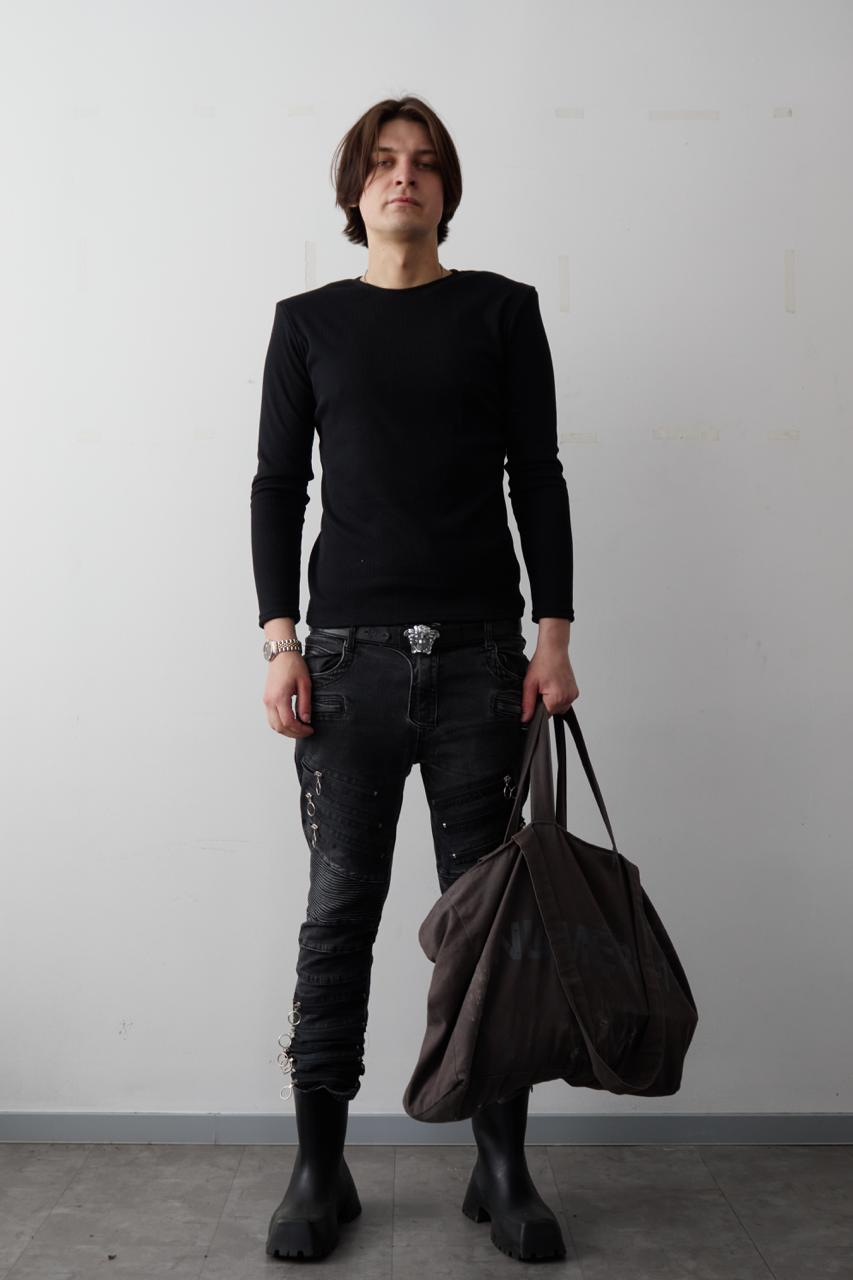 SHOULDER PADS ZIP-LONGSLEEVE